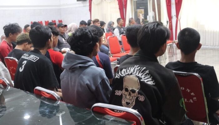 12 Remaja Masa Aksi Demo Positif Narkoba Diserahkan Polres Sukabumi Kota ke BNNK