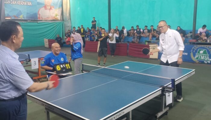 Turnamen PTMSI Cup 2025 Resmi Dibuka, Wali Kota Sebut Awal Kebangkitan Prestasi Pasca Covid