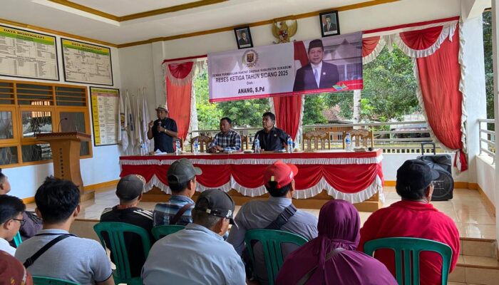 Aspirasi Warga Purwasedar Warnai Reses Anang Janur di Purwasedar 