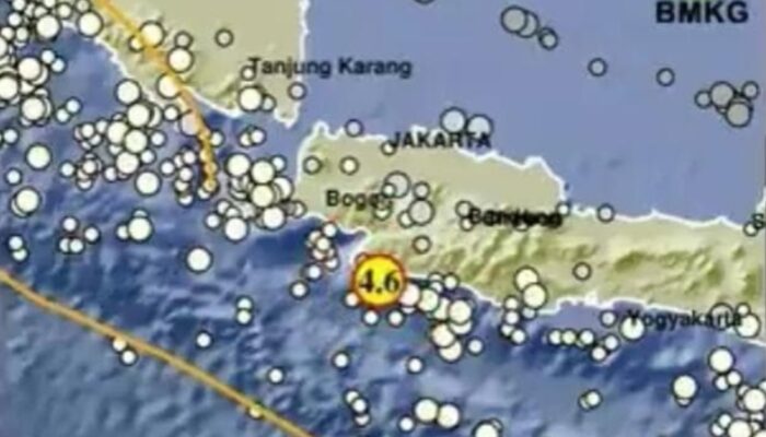 Gempa Magnitudo 4,7 Guncang Sukabumi