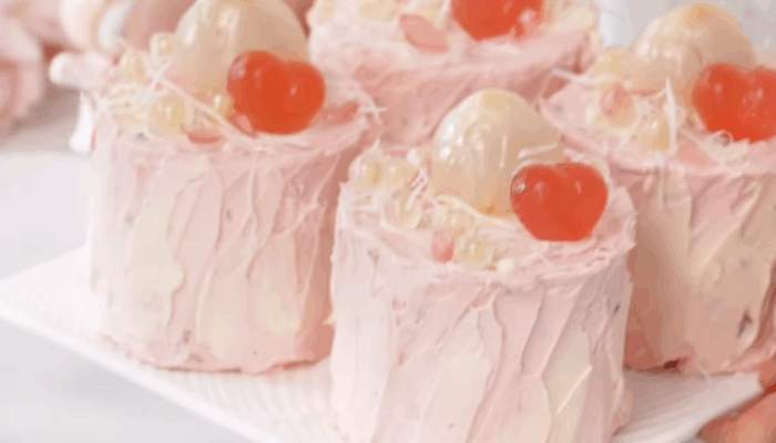 Resep Pinky Cake Jelly Leci Bunga Mawar