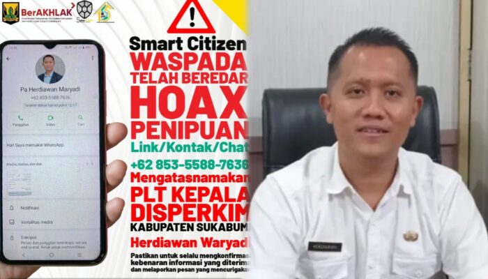 WhatsApp Catut Nama Pejabat, Plt Kadisperkim Sukabumi Angkat Bicara