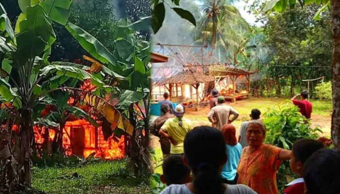 Kebakaran Hebat Lahap Rumah Warga Cimuncang Surade