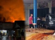 Gudang Sembako di Pasar Surade Ludes Terbakar, Kerugian Capai Rp5 Miliar