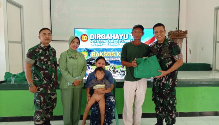 Semarak HUT TNI ke 80 Kodim 0622/Kab. Sukabumi laksanakan Bakti Kesehatan