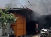 Bengkel Motor di Jampangkulon Nyaris Ludes Terbakar, Dua Kendaraan Hangus Dilahap Api
