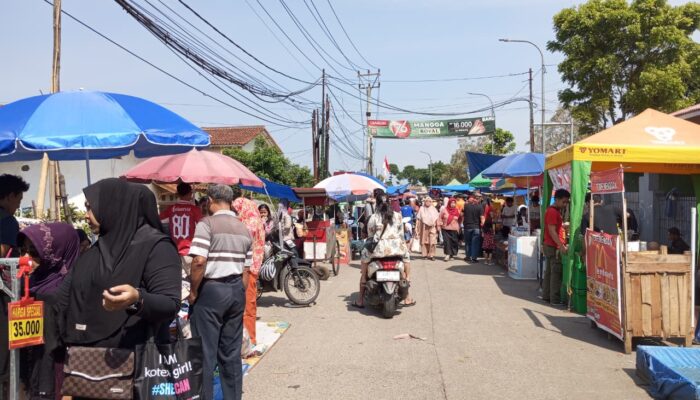 Pasar Kaget Jalur Lingsel, Alternatif Wisata Kuliner dan Olahraga Warga Sukabumi di Akhir Pekan