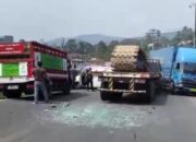 Breaking News, Kecelakaan Beruntun Terjadi di Pamuruyan Cibadak Sukabumi