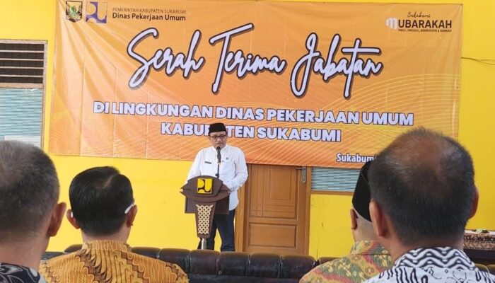 Suasana Haru Warnai Sertijab, Dede Rukaya Pindah dari Dinas PU ke DPMPTSP Sukabumi