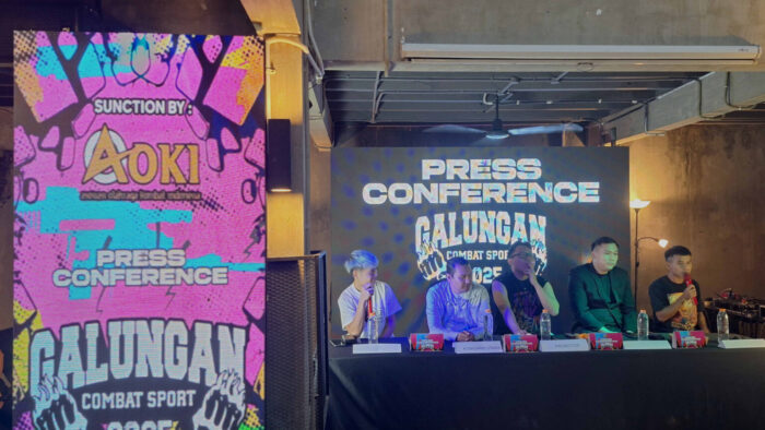 Jumpa pers persiapan Galungan Combat Sport Vol 2 di Bandung.