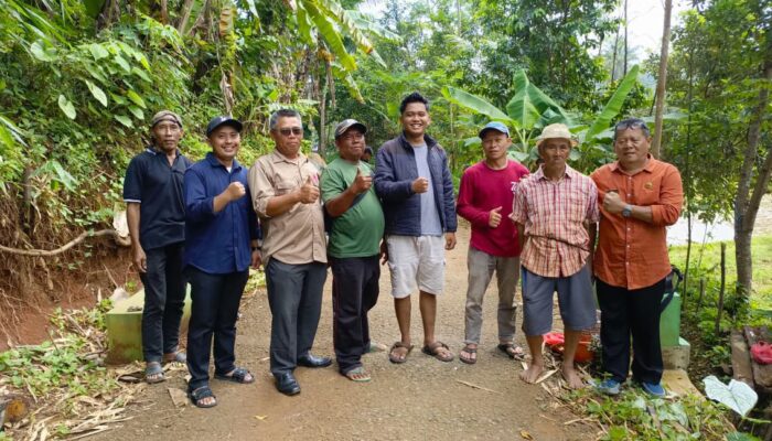 Disperkim Sukabumi Bangun TPT di Kampung Cikanji, Berasal dari Pokir Dewan Anang