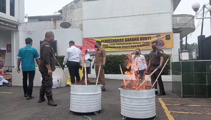 Tramadol hingga Sabu, Kejari Kota Sukabumi Musnahkan Barang Bukti Obat Terlarang dan Narkoba