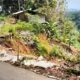 Salah satu titik longsor di Jalan Bagbagan-Kiaradua, Kabupaten Sukabumi.