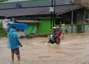 Sebanyak 120 Jiwa Mengungsi Akibat Banjir dan Longsor di Purabaya Sukabumi