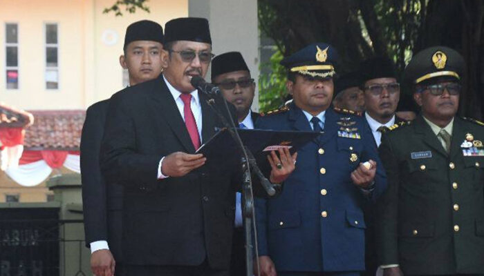 Bupati Asjap Pimpin Upacara Hari Kesaktian Pancasila di Alun-alun Palabuhanratu