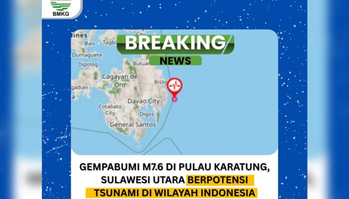 Dampak Gempa M 7,4 Filipina, Tsunami Minor Terjang Pesisir Talaud Sulawesi Utara