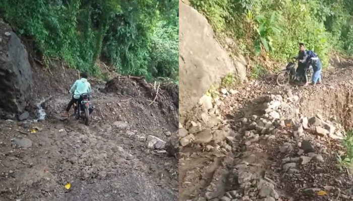 Warga Mekarasih Sukabumi Keluhkan Jalan Rusak, Harap Ada Perhatian dari Pemerintah