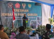 Pangdam III/Siliwangi Resmikan Jembatan Panel Garuda Bantuan Presiden di Cisolok Sukabumi