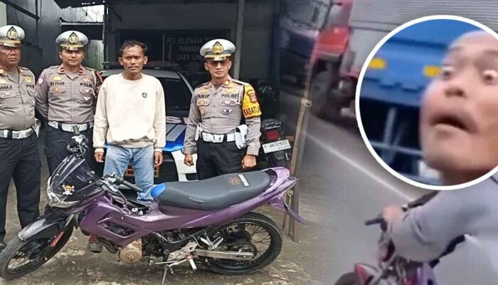 Videonya Viral, Polisi Berhasil Amankan Pemotor Ugal-ugalan di Cicurug Sukabumi