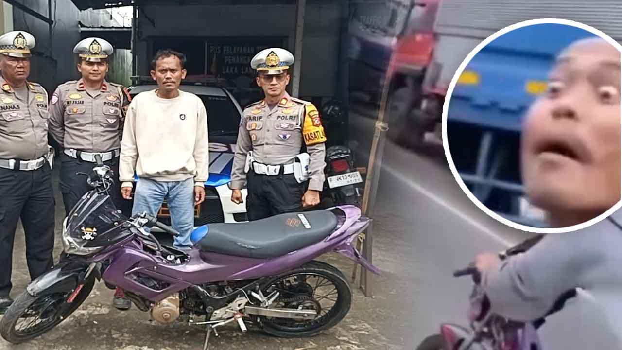 Satuan Lalu Lintas atau Satlantas Polres Sukabumi berhasil mengamankan seorang pengendara sepeda motor yang berperilaku ugal-ugalan di jalan raya dan viral di media sosial.