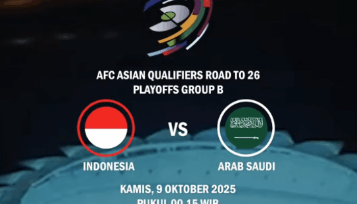 Jangan Lewatkan! Jadwal Indonesia vs Arab Saudi Malam Ini di Kualifikasi Piala Dunia