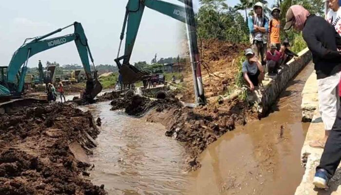 Saluran Air Tersumbat Proyek Tol Bocimi, Petani Legok Picung Sukabumi Protes