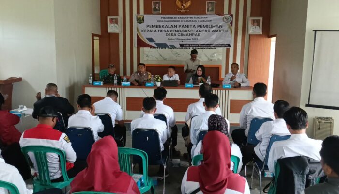 DPMD Kabupaten Sukabumi Bekali Panitia Pilkades PAW Desa Cimahpar dan Kalibunder