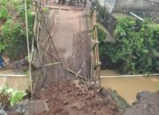 Pemkab dan Warga Bergerak Cepat, Jembatan Darurat Akan Dibangun di Cikembar