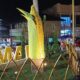 ikon jagung di area Alun-Alun Jampangtengah