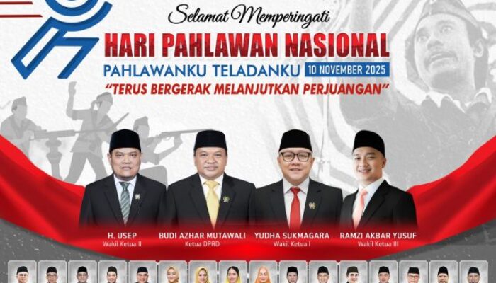 DPRD Kabupaten Sukabumi Ucapkan Selamat Hari Pahlawan 2025