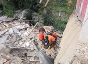 Rumah Dua Lantai di Warudoyong Kota Sukabumi Tiba – Tiba Ambruk, Ini Penyebabnya!