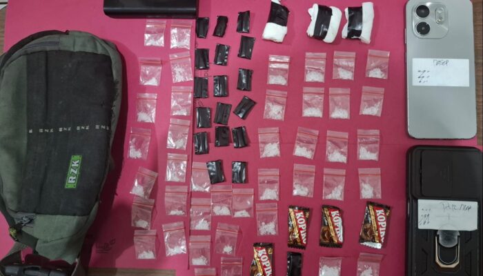 11 Pelaku Diciduk, Polres Sukabumi Kota Sita Sabu Hampir 100 Gram