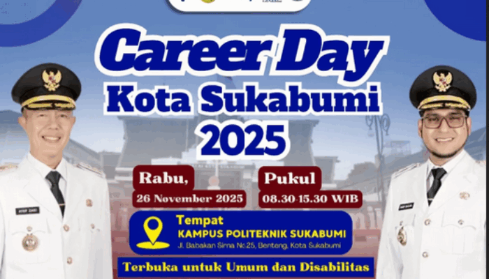 Siapkan 1.000 Lowongan Kerja, Disnaker Kota Sukabumi Gelar Career Day Akhir November