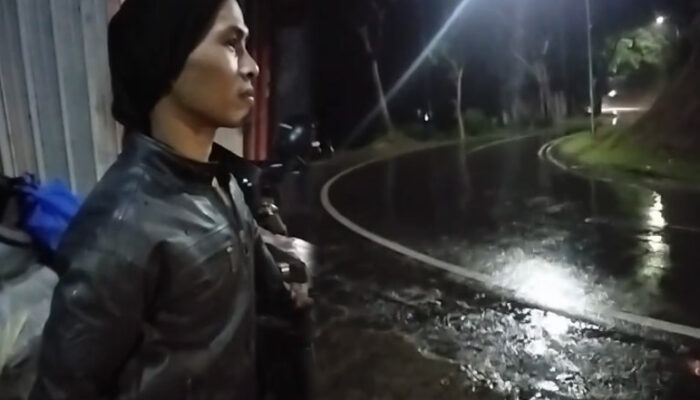 Viral! Seorang Pemotor Diduga Dibegal Morbag di Jalur Cikidang Sukabumi