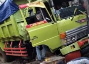 Kronologi Truk Rem Blong Seruduk Warung Mie Ayam di Cibadak Sukabumi