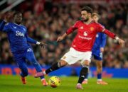 Manchester United Dipermalukan Everton Meski Unggul Jumlah Pemain