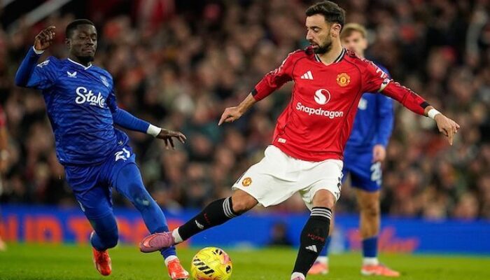 Manchester United Dipermalukan Everton Meski Unggul Jumlah Pemain