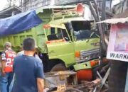 Truk Proyek Tol Bocimi Alami Rem Blong di Cibadak Sukabumi, Dua Orang Dilarikan ke Rumah Sakit