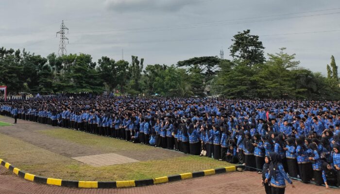 Pagi Ini, Ribuan Calon PPPK Paruh Waktu Padati Lapang Cangehgar Palabuhanratu