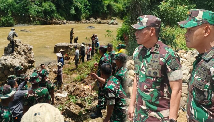 TNI Percepat Pembangunan Jembatan Merah Putih di  Waluran Sukabumi, Target Tuntas dalam 30 Hari