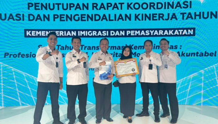 Lapas Sukabumi Raih Predikat WBK 2025, Bukti Komitmen Tata Kelola Bersih