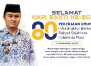 Disperkim Kabupaten Sukabumi Sampaikan Selamat Hari Bakti PU ke-80
