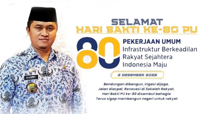 Disperkim Kabupaten Sukabumi Sampaikan Selamat Hari Bakti PU ke-80