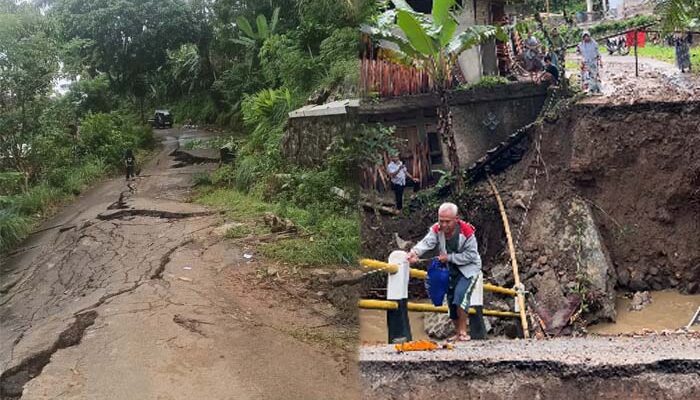 Bencana di Nyalindung Sukabumi: Lima Jembatan Hancur, Puluhan Rumah Terancam Longsor