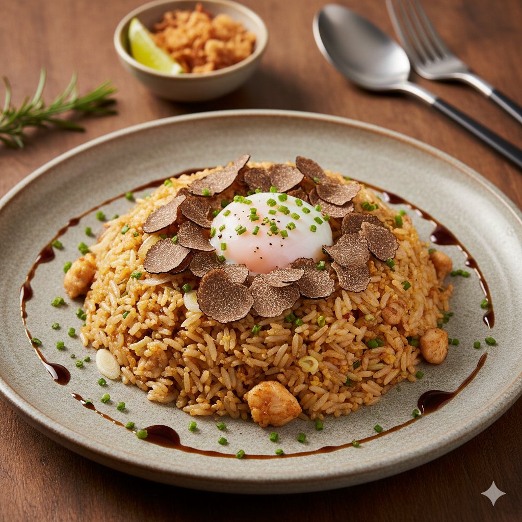 Nasi Goreng Truffle Ala Sukabumi, Hangatnya Pas Saat Hujan Turun