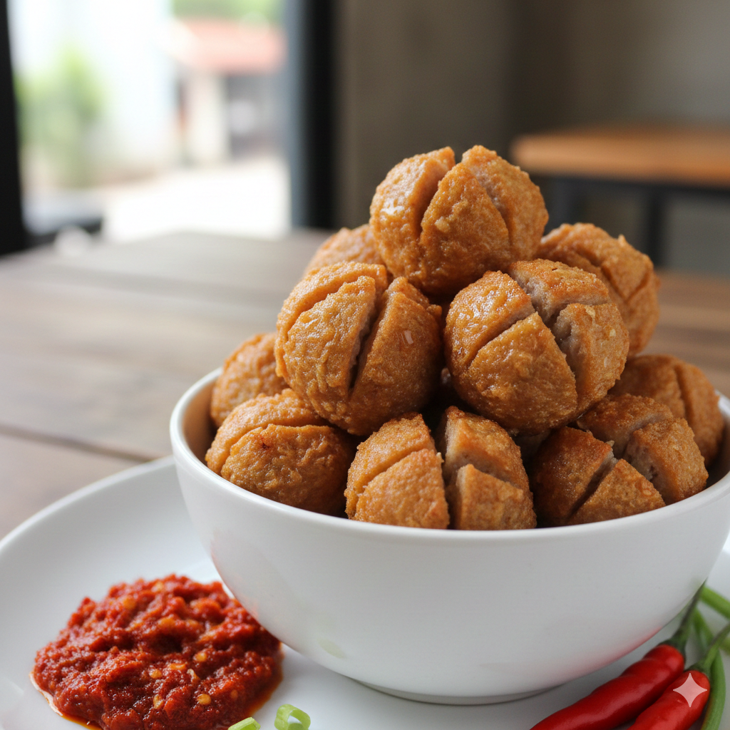 Bakso Goreng Mekar Ala Sukabumi, Camilan Praktis Temani Nonton Persib vs Persija