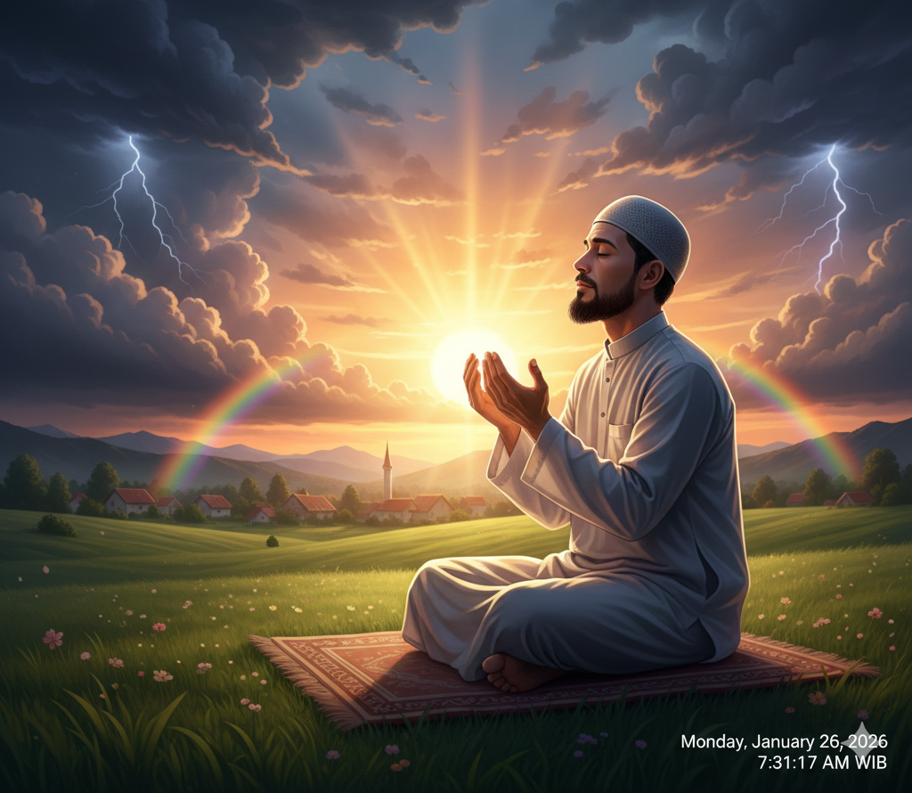 Setiap Badai Akan Berlalu, Ustaz Adi Hidayat Ingatkan Pentingnya Doa dan Ketaatan