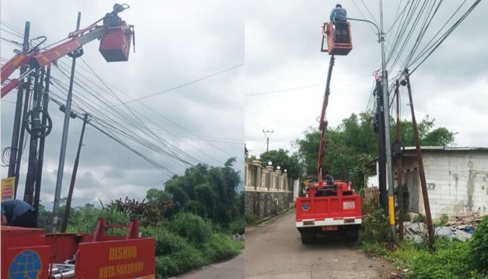 Dishub Kota Sukabumi Tingkatkan Layanan PJU, Targetkan Penerangan Jalan Lebih Optimal