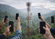 Ilustrasi tower BTS Triangle di Kabupaten Sukabumi yang tidak berfungsi.