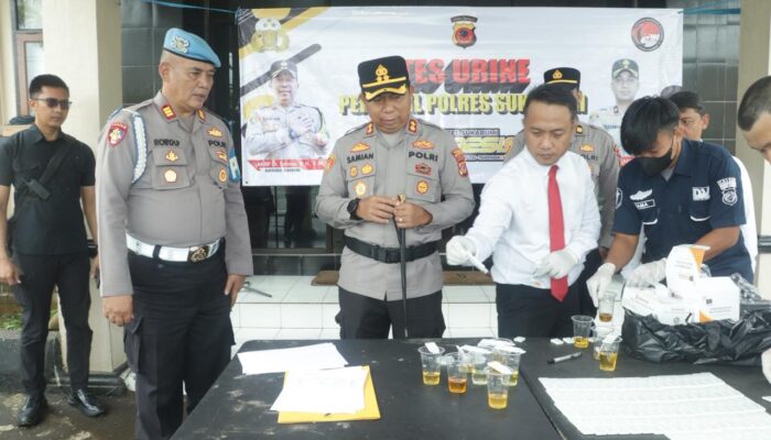 Anggota Polres Sukabumi Dites Urine, Kapolres Tegaskan Zero Narkoba